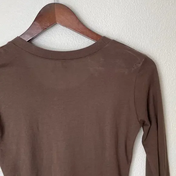 Sea New York Brown Long Sleeve Tee | S - Picture 7 of 8
